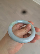 Load image into Gallery viewer, 55mm Certified type A 100% Natural green/purple chubby round cut Jadeite bangle AT8-1127
