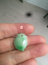 Load image into Gallery viewer, Type A 100% Natural sunny green/purple/white Jadeite Jade Peach Pendant AC-P
