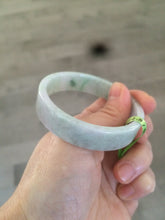 Load image into Gallery viewer, 52mm Certified type A 100% Natural sunny green/purple Jadeite Jade bangle  X79-7275
