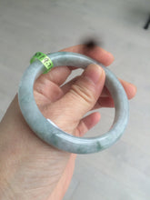 Load image into Gallery viewer, 53.7mm certificated Type A 100% Natural light green/gray Jadeite Jade bangle R67-7251
