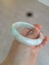 Load image into Gallery viewer, 54.4mm certified type A 100% Natural sunny green/white/brown jadeite jade bangle AT19-3318

