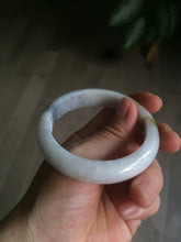 Load image into Gallery viewer, 53.5mm 100% natural Type A white/yellow/black jadeite jade bangle U83-3744
