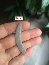 Load image into Gallery viewer, 100% Natural type A light green/white jadeite Jade feather pendant AB Add on item, not sale individually.
