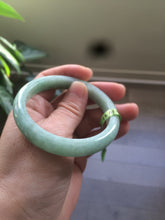 Load image into Gallery viewer, 53.6mm Certified Type A 100% Natural sunny apple green Jadeite Jade bangle AE5-2745
