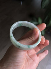 Load image into Gallery viewer, 50.5mm Certified type A 100% Natural sunny green/purple Jadeite Jade bangle L102-7278
