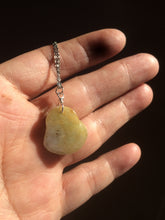 Load image into Gallery viewer, 100% Natural type A yellow happy buddha jadeite Jade pendant necklace AM19
