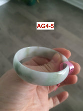 Load image into Gallery viewer, 52.2 mm Type A 100% Natural light green/brown Jadeite Jade bangle group AG4
