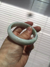 Load image into Gallery viewer, 53.5mm certified 100% natural Type A sunny green/white jadeite jade bangle X98-3760
