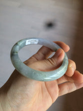 Load image into Gallery viewer, Reserved!. Please don&#39;t order. Thanks. 58.6mm certified type A 100% Natural green/purple/gray Jadeite Jade bangle G108-3543
