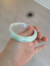 Load image into Gallery viewer, 54.4mm certified type A 100% Natural sunny green/white/brown jadeite jade bangle AT19-3318
