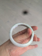 Load image into Gallery viewer, 56.3mm certified 100% natural Type A light green/white jadeite jade bangle AR65-7520
