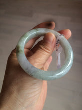 Load image into Gallery viewer, 50.5mm Certified type A 100% Natural light green/purple Jadeite Jade bangle D51-3534
