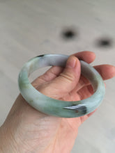 Load image into Gallery viewer, 58.6mm certified type A 100% Natural green/brown/purple/gray Jadeite Jade bangle F103
