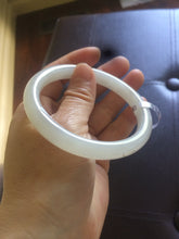 Load image into Gallery viewer, Sale! Certified 59.2mm 100% Natural white nephrite Hetian Jade bangle J26-0061 卖了
