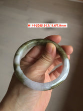 Load image into Gallery viewer, Sale! 49-54mm certified Type A 100% Natural dark green/white/black Jadeite Jade bangle with defects group GC30
