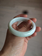 Load image into Gallery viewer, 53.8mm certified 100% natural Type A fresh light green/purple/white jadeite jade bangle AB72-9458
