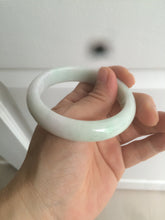 Load image into Gallery viewer, 53.8mm certified 100% natural Type A fresh light green/purple/white jadeite jade bangle AB72-9458
