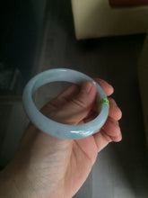 Load image into Gallery viewer, 56.7mm certified type A 100% Natural light green/blue Jadeite Jade bangle AB2-1325
