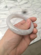 Load image into Gallery viewer, 53.4mm 100% natural certified light green/white/light purple jadeite jade bangle A72-0984
