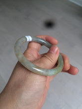 Load image into Gallery viewer, 53mm certified Type A 100% Natural green/brown round cut Jadeite Jade bangle AD85-1438
