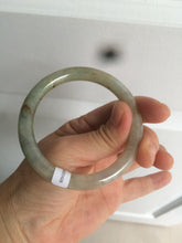 Load image into Gallery viewer, 53mm certified Type A 100% Natural green/brown round cut Jadeite Jade bangle AD85-1438
