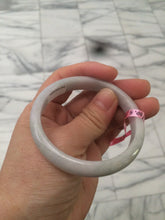 Load image into Gallery viewer, 53.1mm Certified Type A 100% Natural light green/white authentic Jadeite Jade bangle R43-0004

