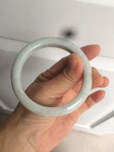 Load image into Gallery viewer, 56.9mm 100% natural Type A light green white jadeite jade bangle AD86-1030

