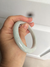 Load image into Gallery viewer, 56.9mm 100% natural Type A light green white jadeite jade bangle AD86-1030
