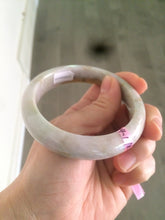 Load image into Gallery viewer, 57.7mm Certified 100% natural Type A green/brown/purple jadeite jade bangle R45-3374
