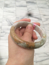 Load image into Gallery viewer, 57.7mm Certified 100% natural Type A green/brown/purple jadeite jade bangle R45-3374
