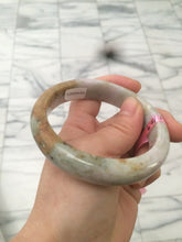 Load image into Gallery viewer, 57.7mm Certified 100% natural Type A green/brown/purple jadeite jade bangle R45-3374
