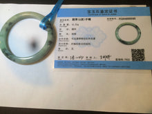 Load image into Gallery viewer, 58mm Certified Type A 100% Natural green/yellow Jadeite Jade bangle AS49-5045
