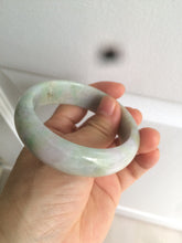 Load image into Gallery viewer, 56.5mm certificated Type A 100% Natural sunny green/purple/yellow spring garden Jadeite Jade bangle E62-1029
