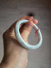 Load image into Gallery viewer, 55.4mm certified 100% natural green white jadeite jade bangle D1-1393
