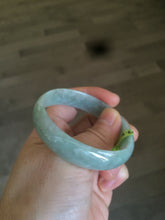 Load image into Gallery viewer, 52mm certified Type A 100% Natural light green thin jadeite jade bangle AH10-3438
