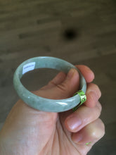 Load image into Gallery viewer, 52mm certified Type A 100% Natural light green thin jadeite jade bangle AH10-3438
