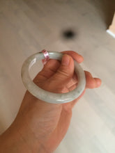 Load image into Gallery viewer, 55.4mm certified 100% natural green white jadeite jade bangle D1-1393
