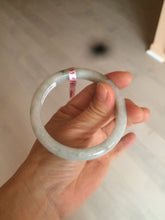 Load image into Gallery viewer, 55.4mm certified 100% natural green white jadeite jade bangle D1-1393
