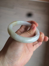 Load image into Gallery viewer, 52.6mm 100% natural certified green/white/yellow jadeite jade bangle W91-1957
