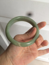 Load image into Gallery viewer, 60.8mm certified 100% Natural green/yellow nephrite Hetian Jade bangle HT48-8448
