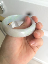 Load image into Gallery viewer, 52.9mm certificated Type A 100% Natural light green/purple/yellow spring garden Jadeite Jade bangle E61-1028
