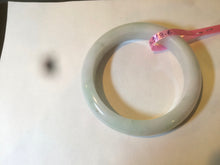 Load image into Gallery viewer, 57mm certified type A 100% Natural white green jadeite jade bangle AD52-9288
