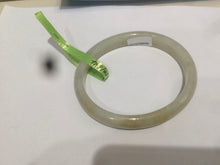 Load image into Gallery viewer, 54.7mm Certificated Type A 100% Natural yellow oval  jadeite jade bangle AC37-8526
