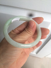 Load image into Gallery viewer, 50.1mm Certified Type A 100% Natural light green round cut Jadeite Jade bangle Z115-6628
