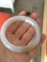 Load image into Gallery viewer, 52.6mm 100% natural certified green/white/yellow jadeite jade bangle W91-1957
