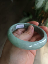 Load image into Gallery viewer, 59mm Certified Type A 100% Natural green jadeite jade bangle group AC38
