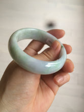 Load image into Gallery viewer, 52.9mm certificated Type A 100% Natural light green/purple/yellow spring garden Jadeite Jade bangle E61-1028
