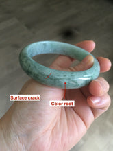 Load image into Gallery viewer, 59mm Certified Type A 100% Natural green jadeite jade bangle group AC38
