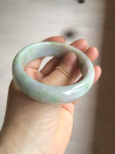 Load image into Gallery viewer, 56.5mm certificated Type A 100% Natural sunny green/purple/yellow spring garden Jadeite Jade bangle E62-1029
