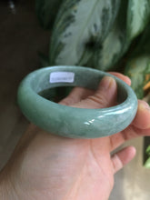 Load image into Gallery viewer, 59mm Certified Type A 100% Natural green jadeite jade bangle group AC38
